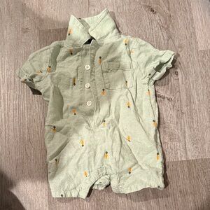 Old Navy Green One Piece with Carrot Print